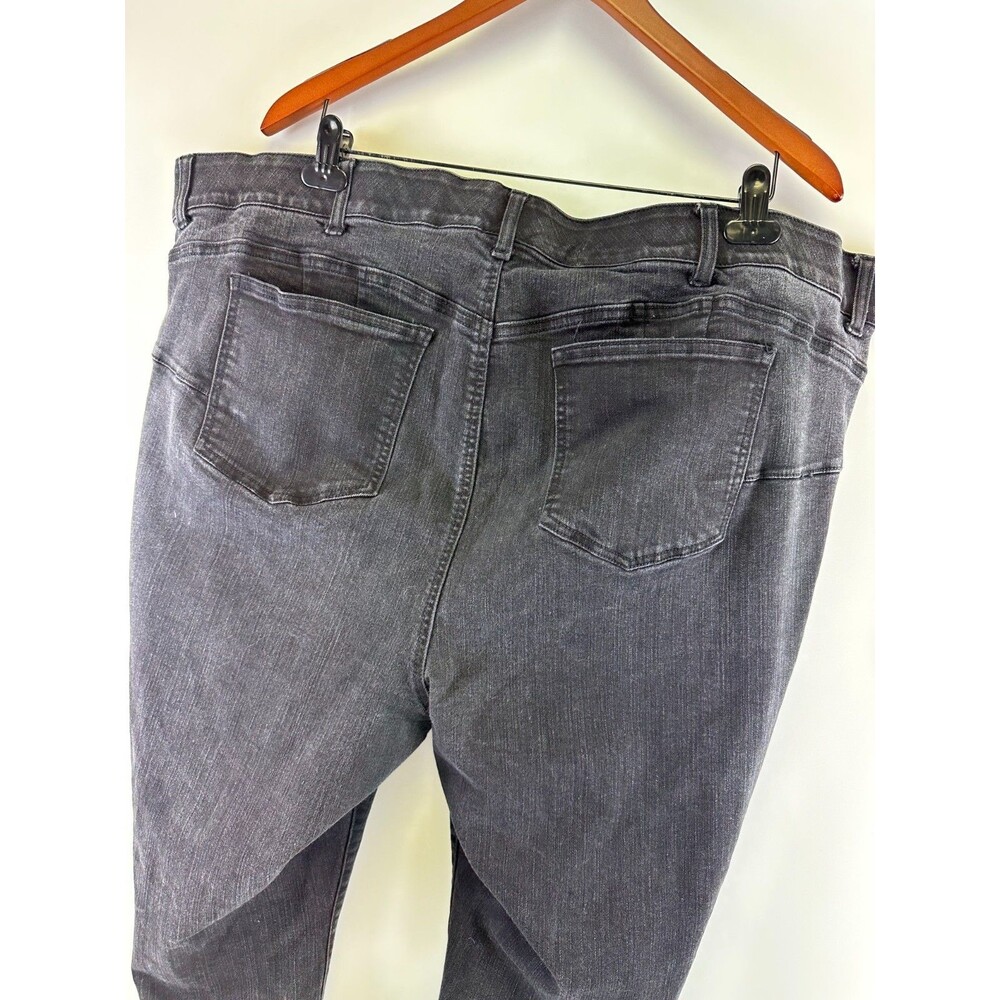 Torrid Bombshell Skinny Blue Jeans Black Denim Distressed Stretch Zip Womens 26R - Picture 12 of 15